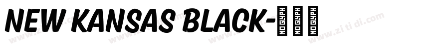 New Kansas Black字体转换